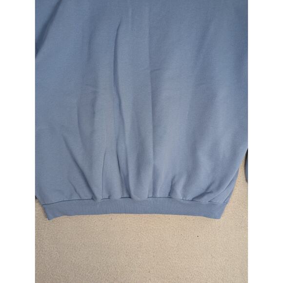 Vintage Top Stitch Sweatshirt Womens XL Blue Floral Cottagecore Embroidered - Picture 15 of 16